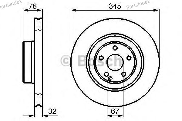 სამუხრუჭე დისკი oporni diski Bosch 0 986 478 964 თბილისი - photo 1