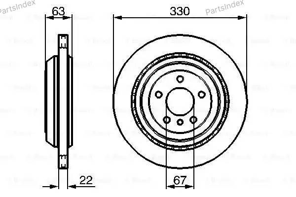 სამუხრუჭე დისკი oporni diski Bosch 0 986 479 285 თბილისი - photo 1
