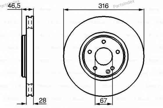 Brake Disc Bosch 0 986 478 625 Tbilisi