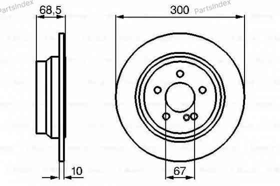 Brake Disc Bosch 0 986 479 041 Tbilisi