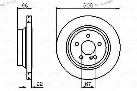 Brake Disc Bosch 0 986 479 042 Tbilisi