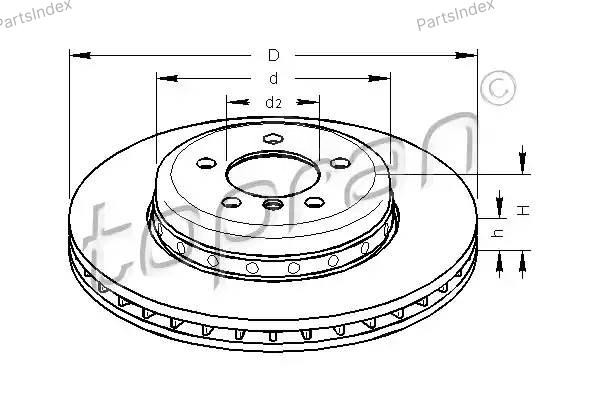 Brake Disc HANS PRIES 501 189 Tbilisi - photo 1