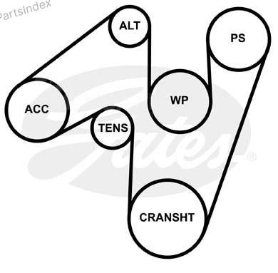 Timing belt Gates 7PK2255 Tbilisi - photo 2