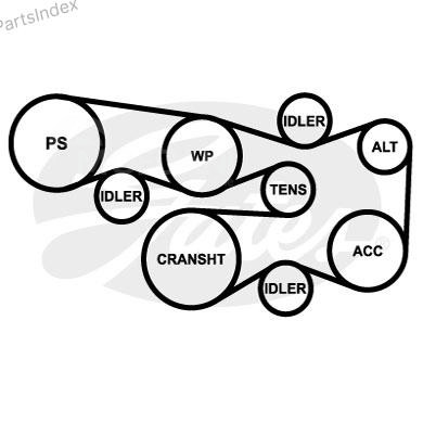 Ремень приводной Gates 7PK2120 Тбилиси - изображение 2