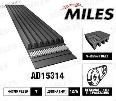 Timing belt Miles AD15314 Tbilisi
