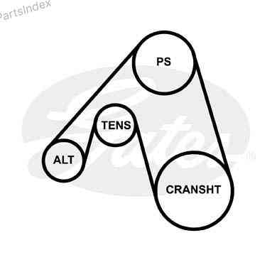 ძრავის გარე ღვედი  Gates 6PK1763 თბილისი