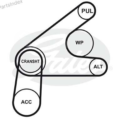 ძრავის გარე ღვედი  Gates 6PK1249SF თბილისი - photo 2