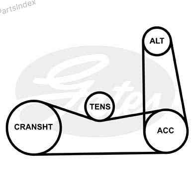 ძრავის გარე ღვედი  Gates 6PK700 თბილისი