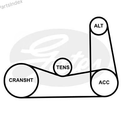 ძრავის გარე ღვედი  Gates 6PK700 თბილისი - photo 2