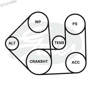 ძრავის გარე ღვედი  Gates 4PK1090 თბილისი - photo 2
