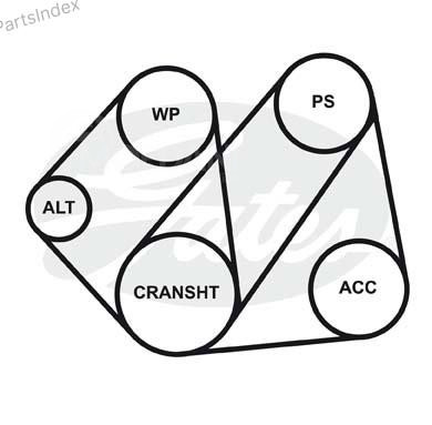 ძრავის გარე ღვედი  Gates 4PK1013 თბილისი - photo 3
