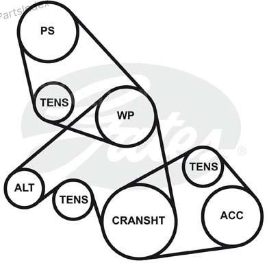 ძრავის გარე ღვედი  Gates 4PK938 თბილისი - photo 4