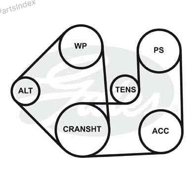 ძრავის გარე ღვედი  Gates 4PK928 თბილისი