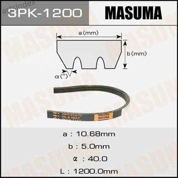 ძრავის გარე ღვედი  Masuma 3PK1200 თბილისი - photo 1