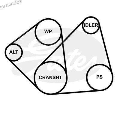 ძრავის გარე ღვედი  Gates 3PK763 თბილისი - photo 8