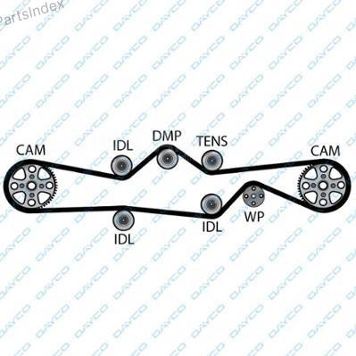 Ремень ГРМ - газораспределительного механизма (комплект) Dayco 94866 Тбилиси - изображение 6