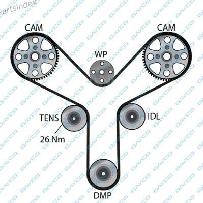 კბილანა ღვედი (ზუბჩატი რემენი) kbilana remeni Dayco 94865 თბილისი - photo 1