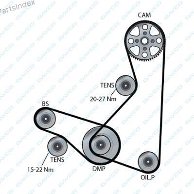 კბილანა ღვედი (ზუბჩატი რემენი) kbilana remeni Dayco 94952 თბილისი - photo 1