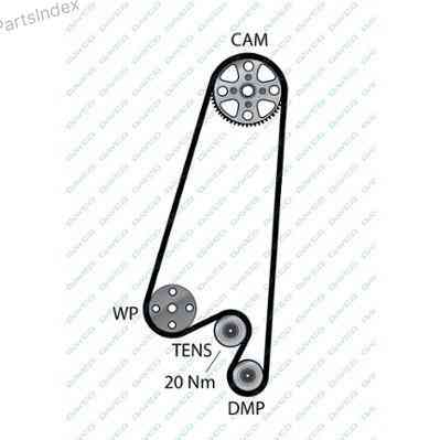 კბილანა ღვედი (ზუბჩატი რემენი) kbilana remeni Dayco 94833 თბილისი