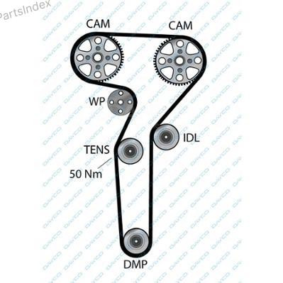 Ремень ГРМ - газораспределительного механизма Dayco 94589 Тбилиси - изображение 1