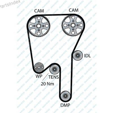 კბილანა ღვედი (ზუბჩატი რემენი) kbilana remeni Dayco 94600 თბილისი - photo 2