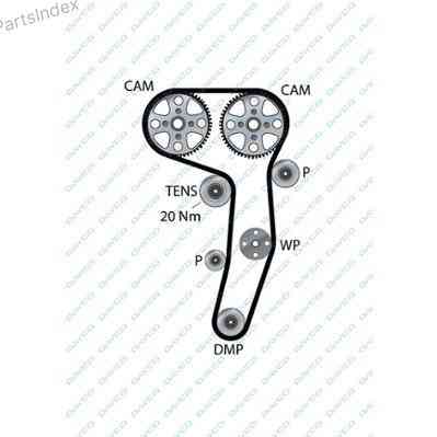 კბილანა ღვედი (ზუბჩატი რემენი) kbilana remeni Dayco 94970 თბილისი