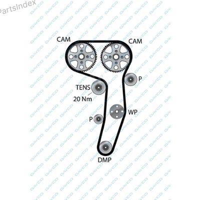 კბილანა ღვედი (ზუბჩატი რემენი) kbilana remeni Dayco 94970 თბილისი - photo 1