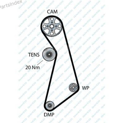 კბილანა ღვედი (ზუბჩატი რემენი) kbilana remeni Dayco 94730 თბილისი - photo 3