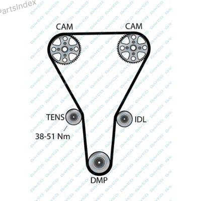 Ремень ГРМ - газораспределительного механизма Dayco 94938 Тбилиси - изображение 1