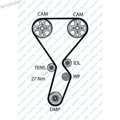 კბილანა ღვედი (ზუბჩატი რემენი) kbilana remeni Dayco 94847 თბილისი - photo 1