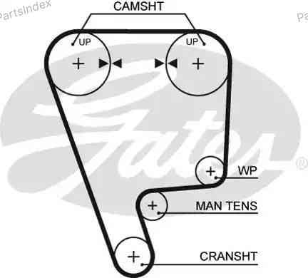 კბილანა ღვედი (ზუბჩატი რემენი) kbilana remeni Gates 5349XS თბილისი