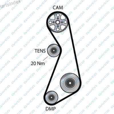 კბილანა ღვედი (ზუბჩატი რემენი) kbilana remeni Dayco 94723 თბილისი
