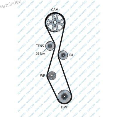კბილანა ღვედი (ზუბჩატი რემენი) kbilana remeni Dayco 941052 თბილისი - photo 3