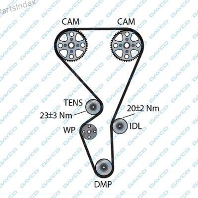 კბილანა ღვედი (ზუბჩატი რემენი) kbilana remeni Dayco 941128 თბილისი - photo 3