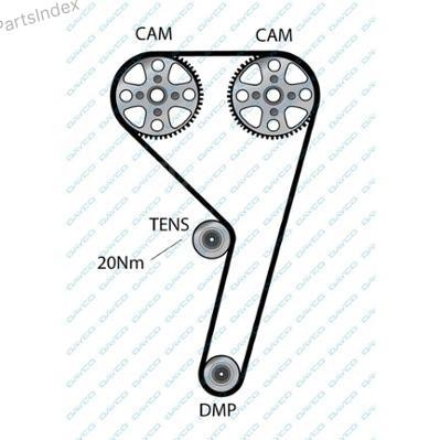 კბილანა ღვედი (ზუბჩატი რემენი) kbilana remeni Dayco 94671 თბილისი - photo 2