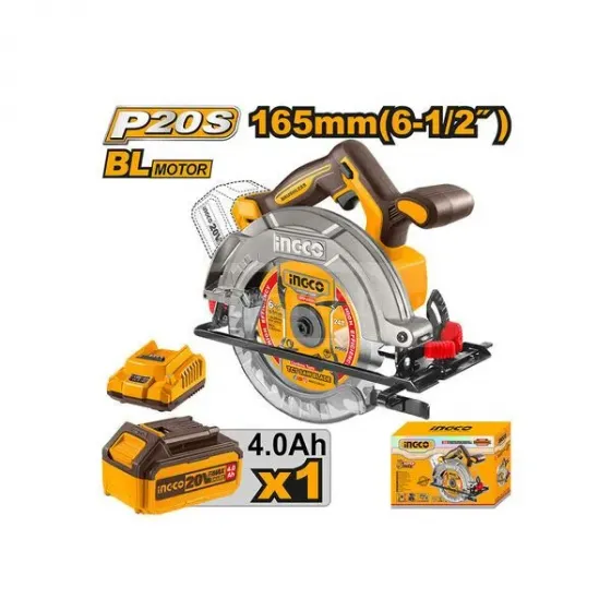 Сетевая циркулярная пила 20 В - 165 мм (Csli16521) Ingco Тбилиси