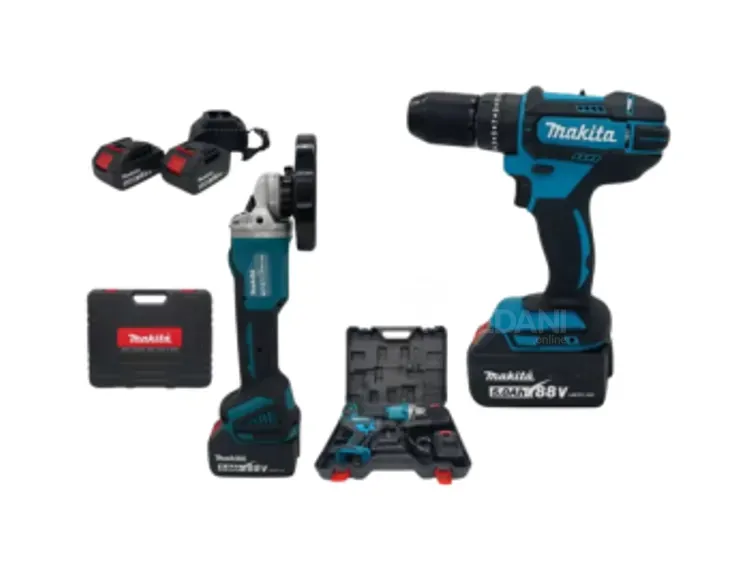 Бесщеточная двойная отвертка Makita и угловая шлифовальная машина Тбилиси - изображение 1