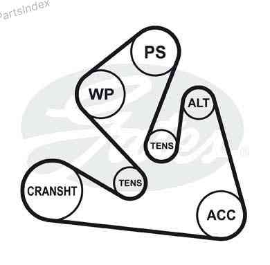 ძრავის გარე ღვედი  Gates 6PK1835 თბილისი