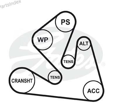 Ремень приводной Gates 6PK1835 Тбилиси - изображение 2