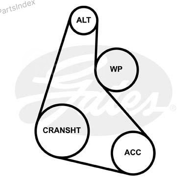 ძრავის გარე ღვედი  Gates 6PK1238 თბილისი - photo 2