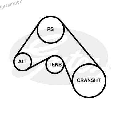 Ремень приводной Gates 6PK913 Тбилиси