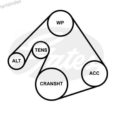ძრავის გარე ღვედი  Gates 5PK1398 თბილისი - photo 3