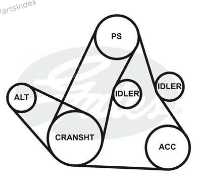 ძრავის გარე ღვედი  Gates 5PK1193 თბილისი - photo 2