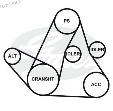 ძრავის გარე ღვედი  Gates 5PK1113 თბილისი - photo 3