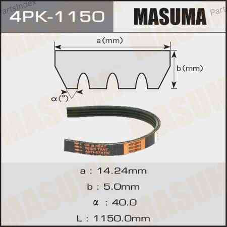 Ремень приводной Masuma 4PK-1150 Тбилиси