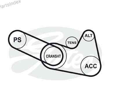 ძრავის გარე ღვედი  Gates 4PK773 თბილისი