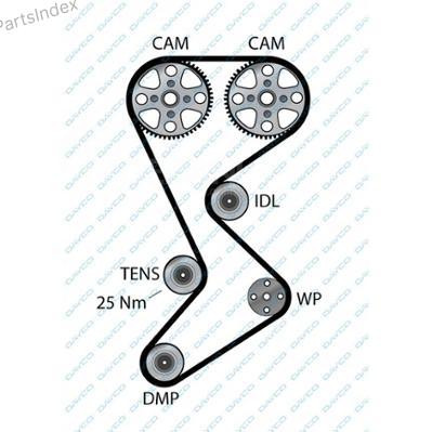 ENGINE Timing belt Dayco 94536 Tbilisi - photo 1