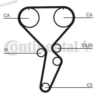 Ремень ГРМ - газораспределительного механизма Contitech CT1163 Тбилиси