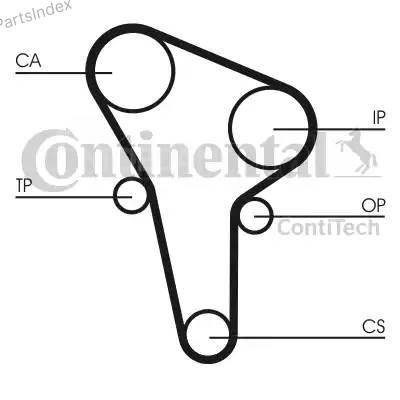 Ремень ГРМ - газораспределительного механизма Contitech CT513 Тбилиси - изображение 2