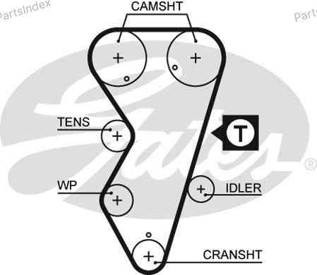 Ремень ГРМ - газораспределительного механизма Gates 5412XS Тбилиси